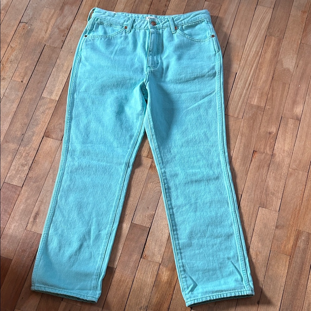 Wrangler Women's Aqua Straight-Leg Jeans